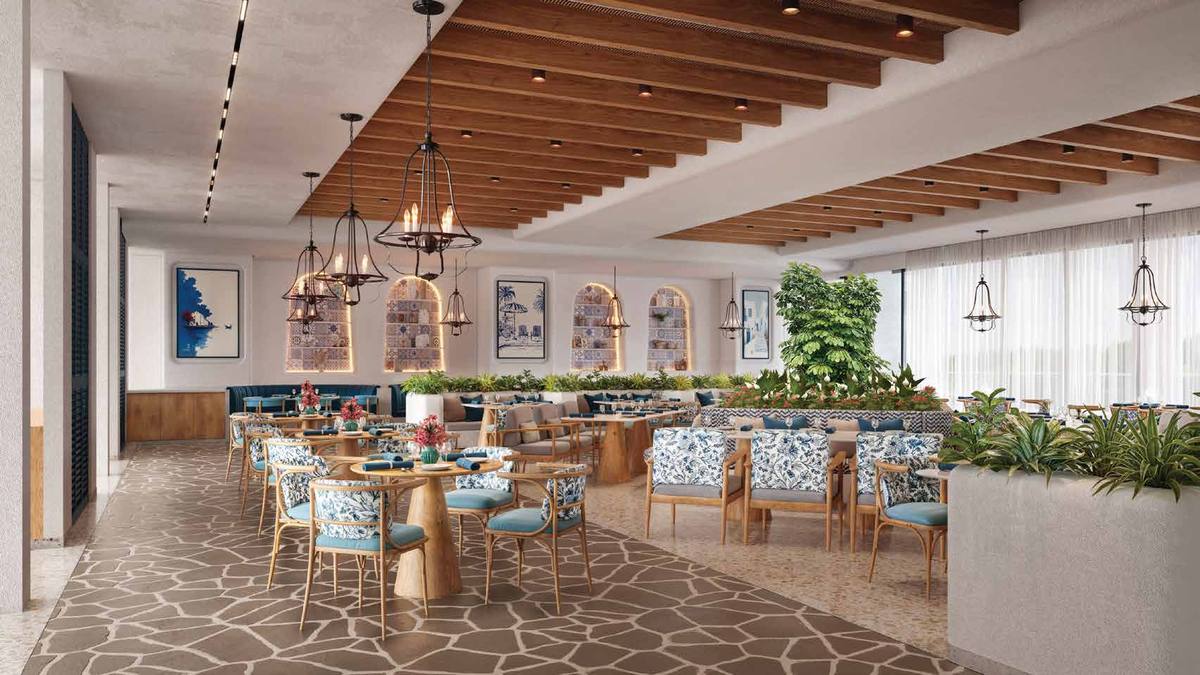 Mediterranean themed cafe